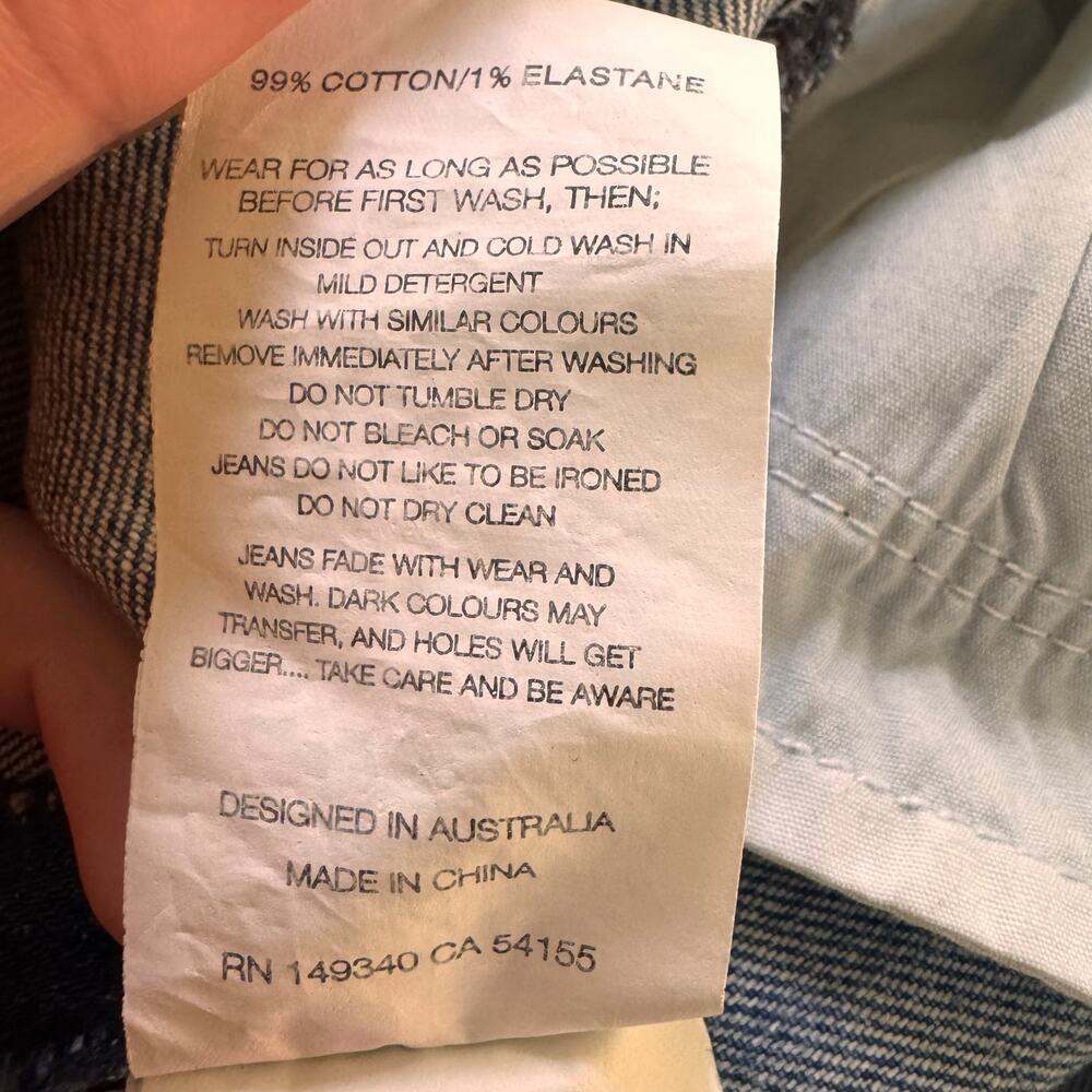 Rolla's Eastcoast High Rise Flare in "Karen Blue" Size 27 - Picture 14 of 14